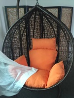 En stock, nouveau design, fauteuil suspendu en osier et acier inoxydable facile à nettoyer, fauteuil suspendu de jardin, fauteuil cage à oiseaux