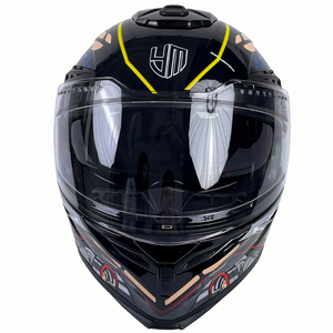 <span class=keywords><strong>Casque</strong></span> de moto modulaire YM à double visière relevable, <span class=keywords><strong>casque</strong></span> de sécurité tout-terrain certifié DOT en ABS avec Bluetooth - Product Image 4