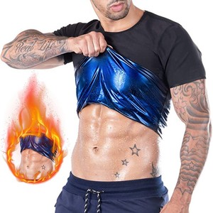 Felpa a maniche corte da uomo con <span class=keywords><strong>corsetto</strong></span> a forma di pancia per uso domestico - Product Image 2