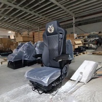 Siège conducteur à suspension pneumatique avec massage, pivotant, avec accoudoir et appui-tête pour camionnette NPR, camionnette utilitaire, camion commercial