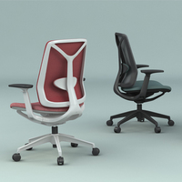 Chaise de bureau ergonomique de luxe OMNI avec cadre robuste en PA GF, pivotante, hauteur réglable, design moderne, qualité durable