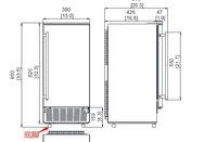 Compresseur commercial NES-36FS-P, fournisseur de machines à glaçons carrés en Chine, machine à glaçons sous comptoir avec indicateur de niveau de glace plein