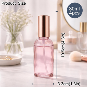 Round <b>Empty</b> Clear Fragrance Glass Perfume <b>Bottle</b> 30ml 50ml 100ml Perfume Glass <b>Spray</b> <b>Bottles</b> With Cap - Product Image 4