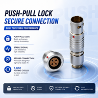 Connecteur mâle-femelle multipolaires UHUB compatible FGG/EGG, série B 0b, en métal, à verrouillage automatique, type push-pull, pour l'aviation