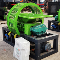 Machine de recyclage textile Broyeur de recyclage du cuir Broyeur à double arbre pour déchets et articles