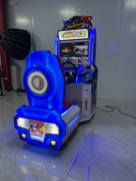 Machine de jeu d'arcade de course automobile pour enfants à monnayeur avec éclairage LED, simulateur de conduite pour enfants, machine de jeu vidéo pour parc d'attractions