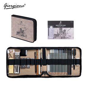 Set di Matite <span class=keywords><strong>per</strong></span> <span class=keywords><strong>Disegno</strong></span> e Schizzo Giorgione con Borsa in Pelle, 38 Pezzi, Kit di Matite in Grafite e Carboncino <span class=keywords><strong>per</strong></span> Artisti con Gomma e Blocco da <span class=keywords><strong>Disegno</strong></span> - Product Image 6