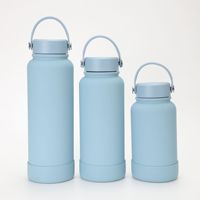 Botella de Agua Aislada al Vacío de Doble Pared de Acero Inoxidable 304 de Grado Alimenticio, Vaso de Gran Capacidad a Prueba de Fugas y Libre de BPA para Exteriores