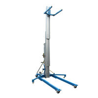 Monte-charge manuel de type Genie certifié CE ISO, capacité 300 kg, hauteur 7,9 m, en alliage d'aluminium à manivelle pour usage en entrepôt