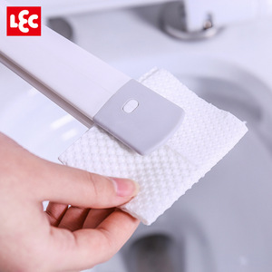 Cepillo de baño LEC con mango largo y clip de limpieza para inodoro, ecológico, blanco - Product Image 2
