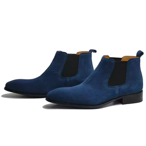 Bottes formelles en cuir de vache de qualité export - Chaussures habillées pour hommes, conformes aux réglementations européennes/américaines sur les chaussures - Product Image 6