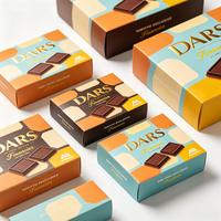 Boîte d'emballage de chocolat imprimée offset de qualité supérieure, expédition rapide en 72h, boîte en papier biodégradable, vente en gros