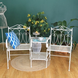 Metal mesa Silla de jardín <span class=keywords><strong>terraza</strong></span> patio al aire libre muebles - Product Image 2