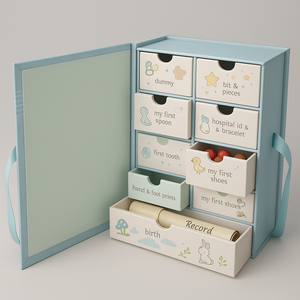 Scatola di ricordi di lusso per bambini con stella della luna scatola di memoria per matrimoni regali di <span class=keywords><strong>fidanzamento</strong></span> per coppie - Product Image 1