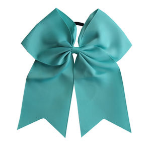 Nœud de cheerleading de 7 pouces avec bandes élastiques, bandeaux pour <span class=keywords><strong>cheveux</strong></span> pour filles et femmes, attache-queue de cheval, grands rubans pour <span class=keywords><strong>cheveux</strong></span>, accessoires de coiffure - Product Image 5