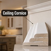 Moulure en bois demi-circulaire décorative pour plinthes, corniches, panneaux muraux, portes, fenêtres et meubles