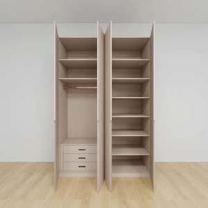 Meubles de chambre à coucher neufs de 2025, design moderne, armoire en bois, rangement de chambre à coucher avec tiroir - Product Image 3