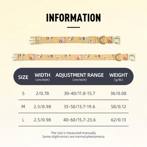 <span class=keywords><strong>Collier</strong></span> <span class=keywords><strong>pour</strong></span> <span class=keywords><strong>chien</strong></span> réglable et doux, designs personnalisés, colliers à boucle <span class=keywords><strong>pour</strong></span> chiens de petite/moyenne taille - Product Image 4