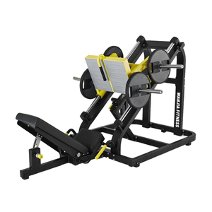 Pressa per gambe lineare commerciale ad alte prestazioni con carico a piastre e blocco per polpacci, per quadricipiti, ischiogambieri, glutei e polpacci - Product Image 1
