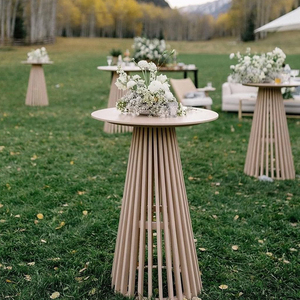 Chất Lượng Cao Đồ Nội Thất Cổ Điển Cơ Sở Gỗ Rắn Tự Nhiên Vòng <span class=keywords><strong>Bar</strong></span> Bàn Cà Phê Cho Cho Thuê Tổ Chức Sự Kiện Hoặc Ngoài Trời - Product Image 6