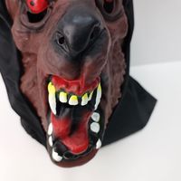 Meilleur prix 10.2 pouces effrayant chien tête masque réaliste Silicone visage masque nouveauté accessoires pour cadeau d'anniversaire Halloween Cosplay fête