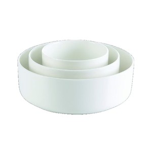 Round Ceramic Bowls Pure White <b>Set</b> For Kitchen Restaurant <b>Microwave</b> Dishwasher Safe Home Use Solid Color 3Pcs - Product Image 1