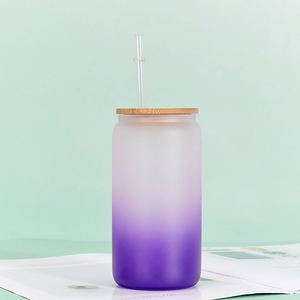 Rustic Charm 12oz Glass Mason Jar with Straw for Farmhouse <b>Kitchen</b> - Product Image 6