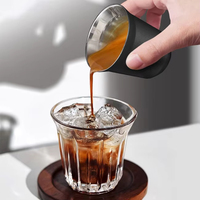 Cadeau du Ramadan, tasse à café de luxe, tasses à expresso en acier inoxydable à double paroi isolées, ensemble réutilisable pour boire du café