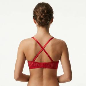 Soutien-gorge convertible léopard en V avec strass pour femme, lingerie de haute qualité, effet liftant - Product Image 4