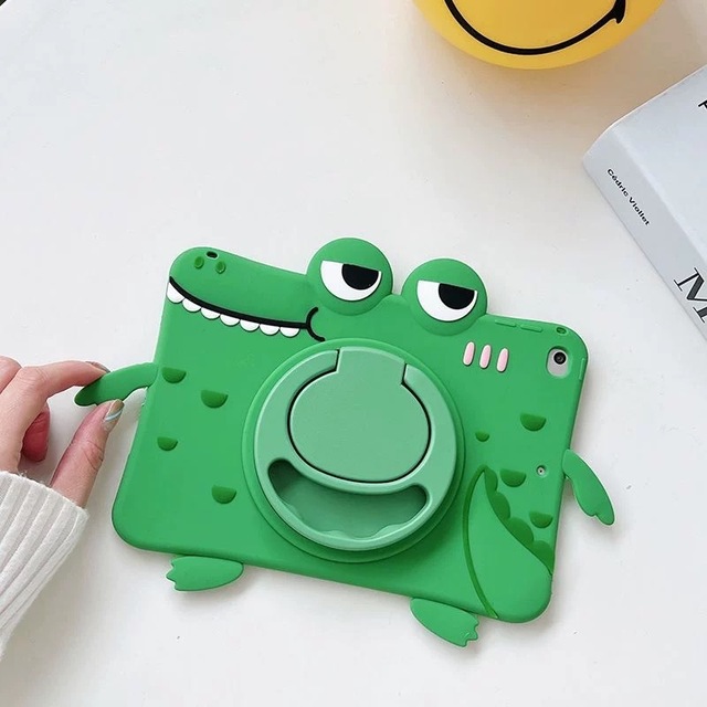 New iPad Tablet Protective case for Children Mini 123456 Baby Cartoonish Cute Sun Proof Silicone Stand Protective case