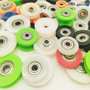 Roulettes en POM Nylon PA 12x37x14mm 12x38x11MM Roulements Roulettes modernes robustes <span class=keywords><strong>pour</strong></span> <span class=keywords><strong>porte</strong></span> <span class=keywords><strong>coulissante</strong></span> <span class=keywords><strong>Porte</strong></span> de garage Salle de bain Hôtel - Product Image 6