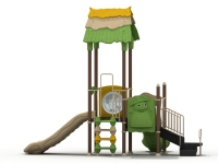 Petite maisonnette en plastique pour arbre, équipement de jeu extérieur, toboggan ondulé, pour jardin et parc, fabricant membre IPEMA, certifié ASTM F1487