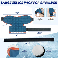 Thérapie par le froid chaud réutilisable Ice Pack Gel Wrap épaule compresse froide Ice Pack Wrap pour le cou épaule