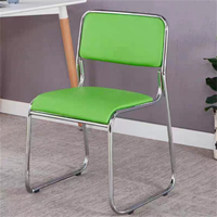 Chaise de réunion ergonomique empilable en métal moderne pour hôpital, maison, bureau, salle de conférence, réception, consultation des visiteurs