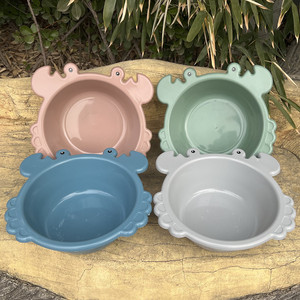 Bassine en plastique pour enfants en forme de crabe, couleurs assorties, multifonction, pour le bain et la toilette des bébés - Product Image 2