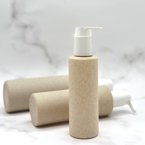 Bouteille pompe de lotion en plastique dégradable naturelle pot de <span class=keywords><strong>paille</strong></span> de blé pour l'emballage de sérum et de shampooing de soins de la peau pour les cosmétiques - Product Image 2