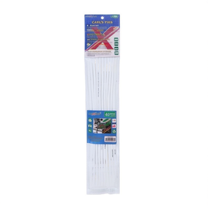 Abrazaderas para cables de 4,8x300 mm, 30 unidades, en blanco y negro, para organización de cableado eléctrico - Product Image 2
