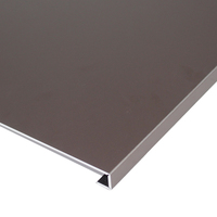 Tôle d'aluminium anodisé satiné bronze taupe marron pour revêtement mural d'hôtel, mur rideau, plafond, décoration intérieure 5052 AA15 AA20