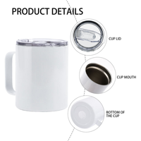 Lot de 25 mugs à café isothermes en acier inoxydable de 12 oz, double paroi sous vide, pour boissons froides et thé – Expédition depuis l'entrepôt américain