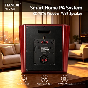 Altavoz de Pared de Madera KD-707A, 10W-15W, 70V-110V, Voltaje Constante, Altavoz de Pared PA para Música Ambiental <span class=keywords><strong>en</strong></span> Escuelas y Tiendas - Product Image 5