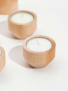 2026 Wood Candleholders <strong>House</strong> Using Marriage Ceremony Reversible Maple Wood Candleholders Wooden <strong>Tea</strong> <strong>Light</strong> Candle <strong>Holders</strong> - Product Image 2