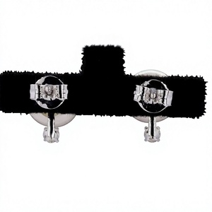 Pendientes de Lujo Unisex con Diamantes Naturales, Corte Brillante, Color E, Oro Sólido de 18K, Chapado en Oro Rosa, Certificados por IGI - Product Image 1
