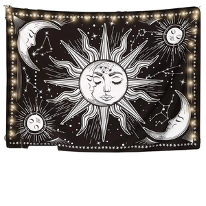 L'usine fournit directement la maison chambre murale décorative logo impression coton polyester tissu <span class=keywords><strong>tapisserie</strong></span> personnalisée - Product Image 1