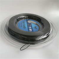Cordage de raquette de tennis KELIST Modèle 01 1,25 mm Confortable Écologique Polyester Bobine de 200 m Sport Gym Extérieur Noir