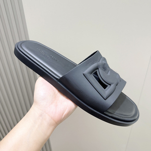 Pantuflas de mujer de alta calidad, sandalias de verano a la moda con punta abierta y una sola tira, pantuflas cómodas con suela suave y lazo, pantuflas de playa. - Product Image 1