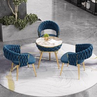 Ensemble de meubles de restaurant GEDO, design moderne, chaise en tissu simple et table ronde