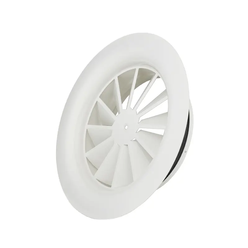 100-400mm Powder Coated SPCC Vent Ceiling Swirl Diffuser Air Flow round type