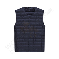 Veste d'hiver sans manches en duvet véritable pour homme, gilet de Style doudoune, gilet de chaleur pratique, vente en gros