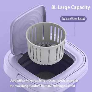 Portable 8l Foldable <b>Mini</b> Washing Machine Underwear Lazy Kids 01 Foldable <b>Mini</b> Washing Machine - Product Image 4