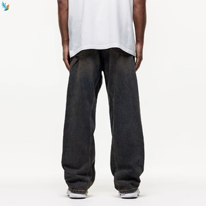 Jean cargo ample de style streetwear de haute qualité avec double genouillère pour homme - Product Image 4